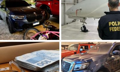 Carros deluxo, jatinhos, relógios e dinheiro apreendidos pela PF na Operação Terra Fértil